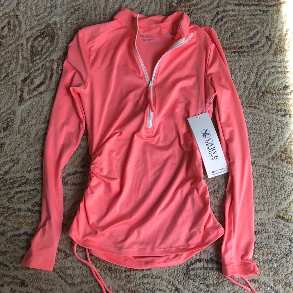 Carve Designs Pink Rashguard - Xsmall (Brand New)